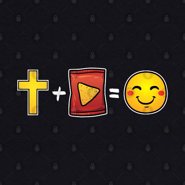 Christ plus Corn Chips equals happiness Christian by thelamboy